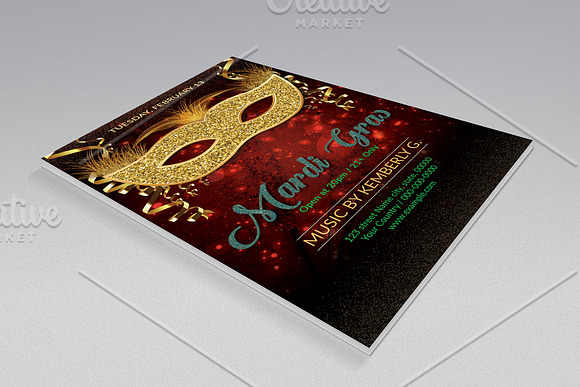 Mardi Gras Invitation Flyer V741 in Flyer Templates - product preview 1