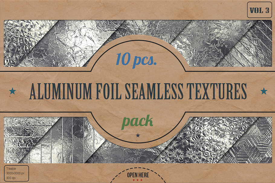 Aluminum Foil HD Textures Pack v.3
