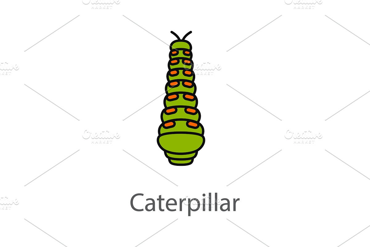 Caterpillar color icon in Graphics - product preview 8