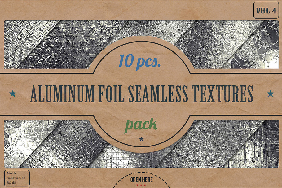 Aluminum Foil HD Textures Pack v.4