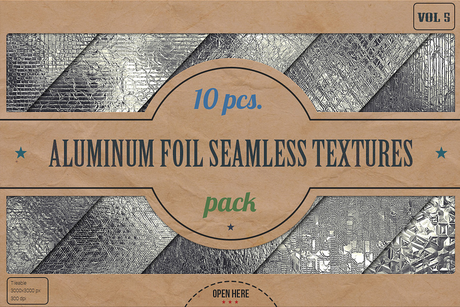 Aluminum Foil HD Textures Pack v.5 in Textures - product preview 8