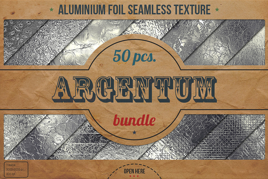 Aluminum Foil HD Textures XL Bundle