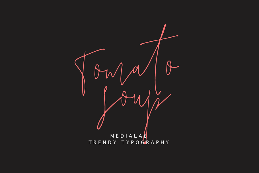 Tomato Soup in Script Fonts - product preview 8