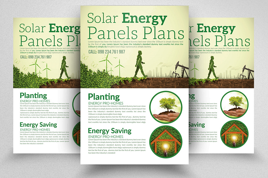 Solar Energy Flyer Templates in Flyer Templates - product preview 8