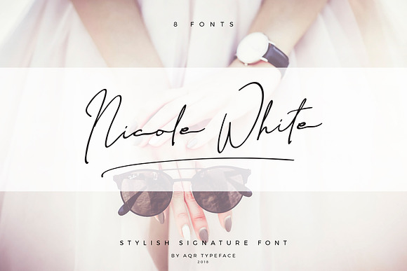 NicoleWhite Signature Collection in Signature Fonts - product preview 4