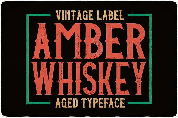 Amber Whiskey Typeface in Display Fonts - product preview 2