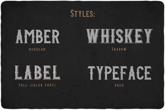 Amber Whiskey Typeface in Display Fonts - product preview 3