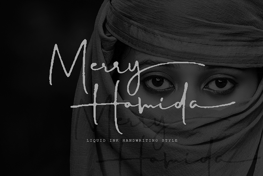 Merry Hamida in Script Fonts - product preview 8