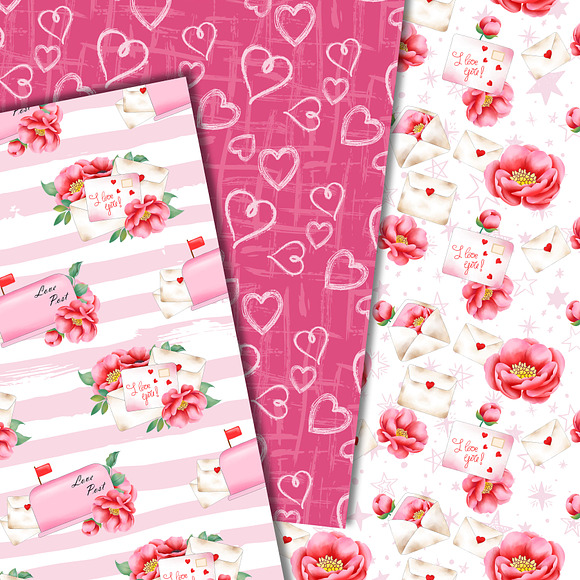 Love letter pattern in Patterns - product preview 1