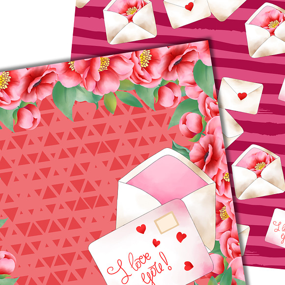 Love letter pattern in Patterns - product preview 5