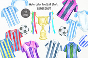 Watercolour Football Shirt Clipart