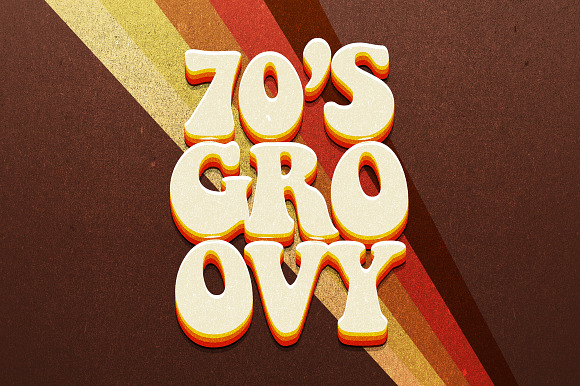 70s Text Effects for Photoshop in Photoshop Layer Styles - product preview 1