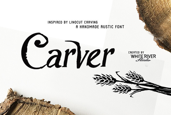 Carver Font + Extras in Display Fonts - product preview 2