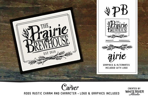 Carver Font + Extras in Display Fonts - product preview 3