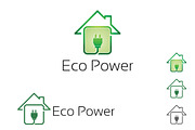 Green Electricity House Tech Logo