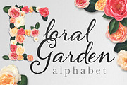Floral Garden Alphabet Initials