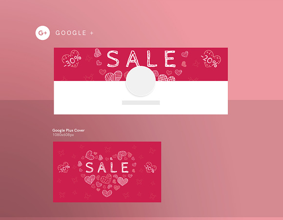 Social Media Pack | Valentine's Day in Social Media Templates - product preview 1