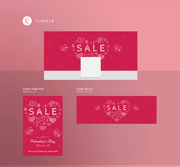 Social Media Pack | Valentine's Day in Social Media Templates - product preview 6