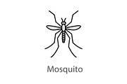 Mosquito color icon