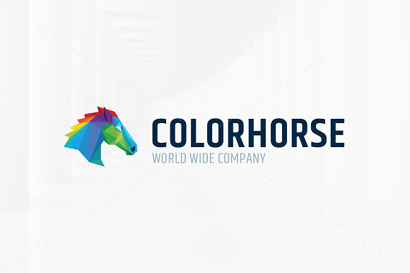 Color Horse Logo Template in Logo Templates - product preview 1