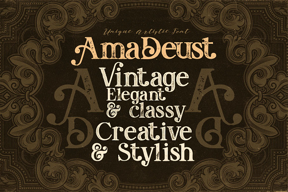 AmaDeust - Display Font in Display Fonts - product preview 2