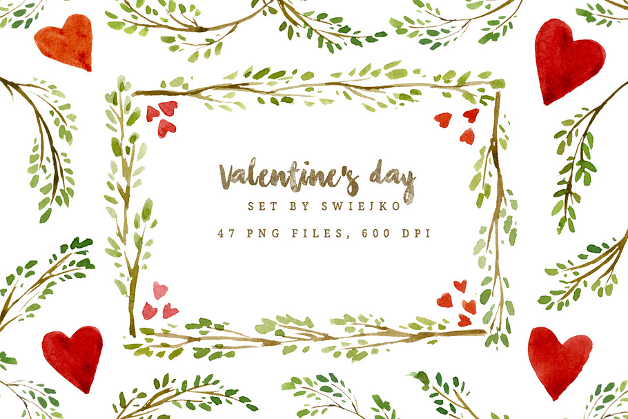 Valentine's day frames and borders