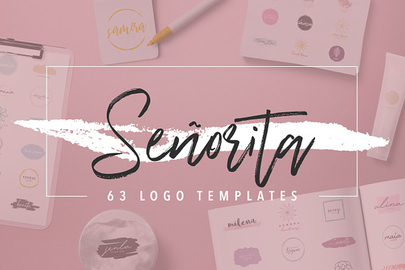 63 feminine Logos ☾ Señorita's Dream in Logo Templates - product preview 18