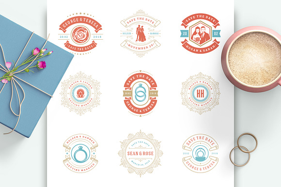 18 Wedding Logos and Badges in Logo Templates - product preview 7