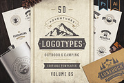 50 Outdoor logos and badges