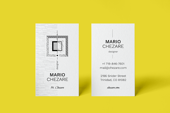 Chezare W. 7 Business Card Templates in Business Card Templates - product preview 7