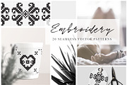 Embroidery Style Vector Patterns