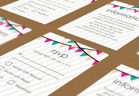 Party Flags Wedding Suite in Wedding Templates - product preview 2
