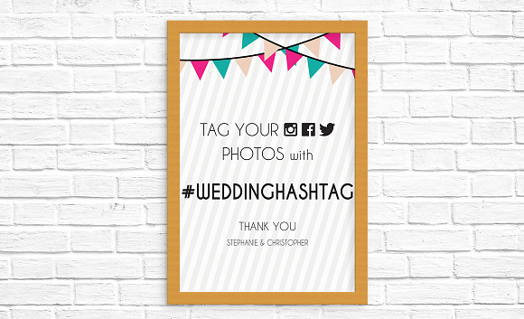 Party Flags Wedding Suite in Wedding Templates - product preview 7