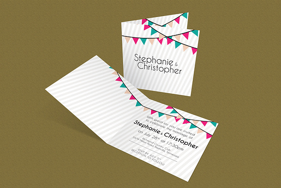 Party Flags Wedding Suite in Wedding Templates - product preview 10