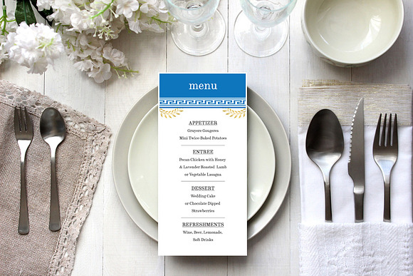 Greek Theme Wedding Suite in Wedding Templates - product preview 7