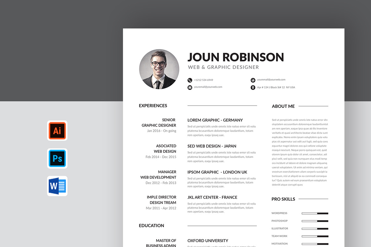 Clean Resume in Resume Templates - product preview 8