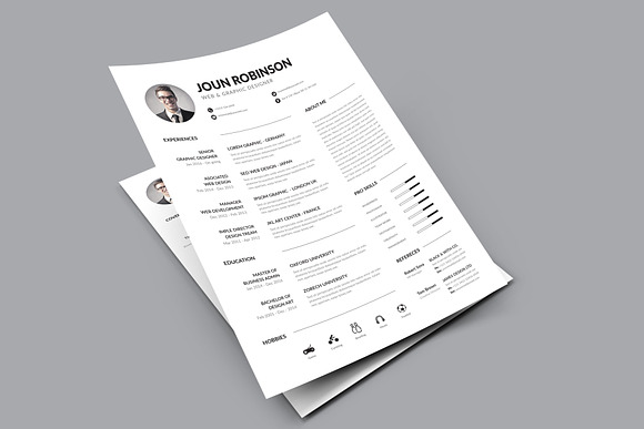 Clean Resume in Resume Templates - product preview 2