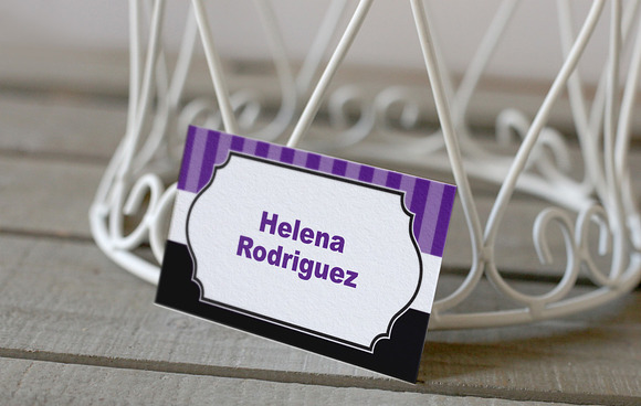 Purple Black Wedding Suite in Wedding Templates - product preview 2