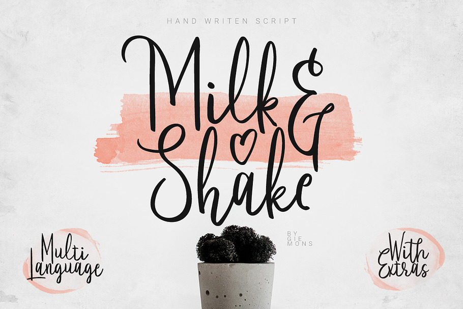 MilkandShake Script in Script Fonts - product preview 8