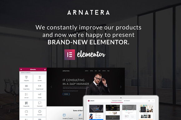 Arnatera - IT Consulting in WordPress Business Themes - product preview 1