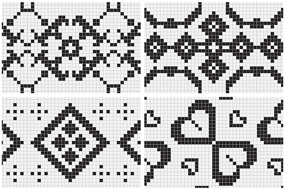 Embroidery Style Vector Patterns in Patterns - product preview 8