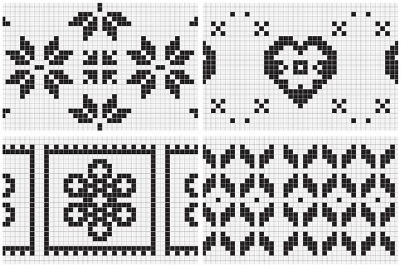 Embroidery Style Vector Patterns in Patterns - product preview 11