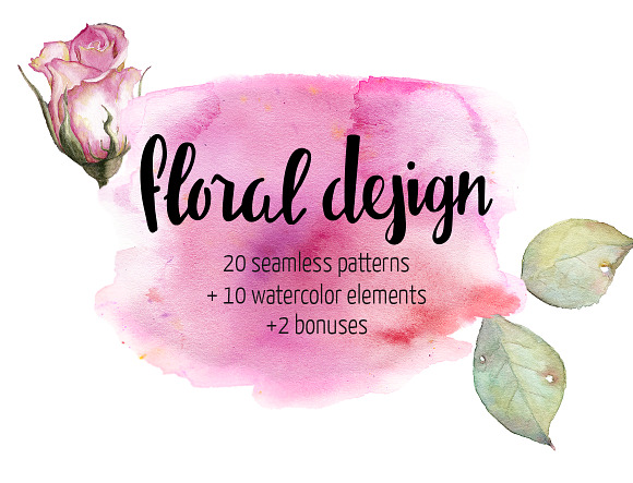 Floral Patterns + Floral Elements in Patterns - product preview 2