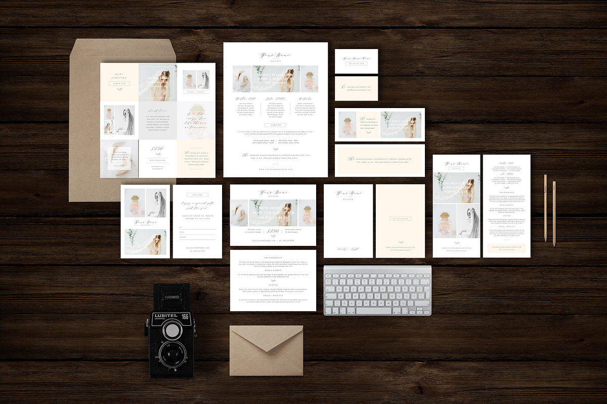Photography Marketing Set in Presentation Templates - product preview 8