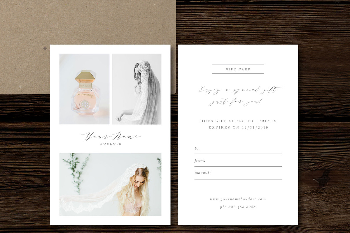 Boudoir Gift Certificate Template in Flyer Templates - product preview 8