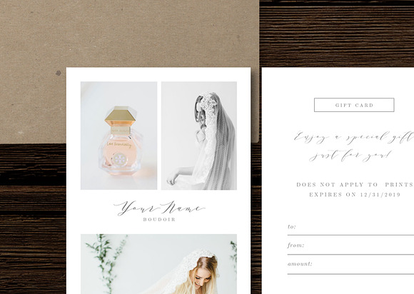 Boudoir Gift Certificate Template in Flyer Templates - product preview 1