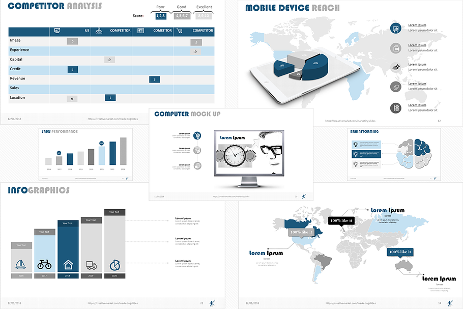 Business Smart Powerpoint Template in PowerPoint Templates - product preview 8