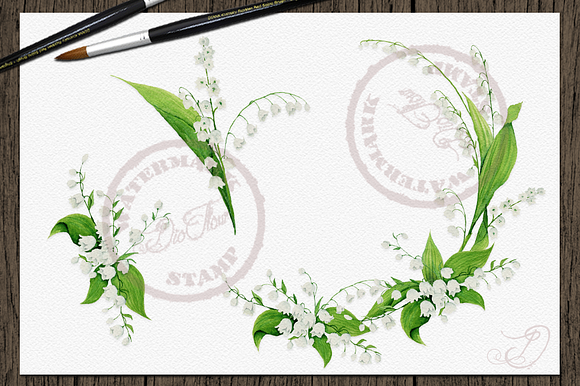 Lily Of The Valley Clip Art in Illustrations - product preview 1