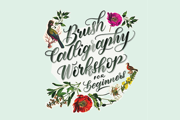 Watercolor Procreate Lettering Brush in Photoshop Brushes - product preview 3