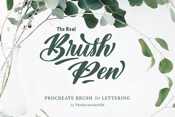 Brush Pen Procreate Lettering Brush in Photoshop Brushes - product preview 8